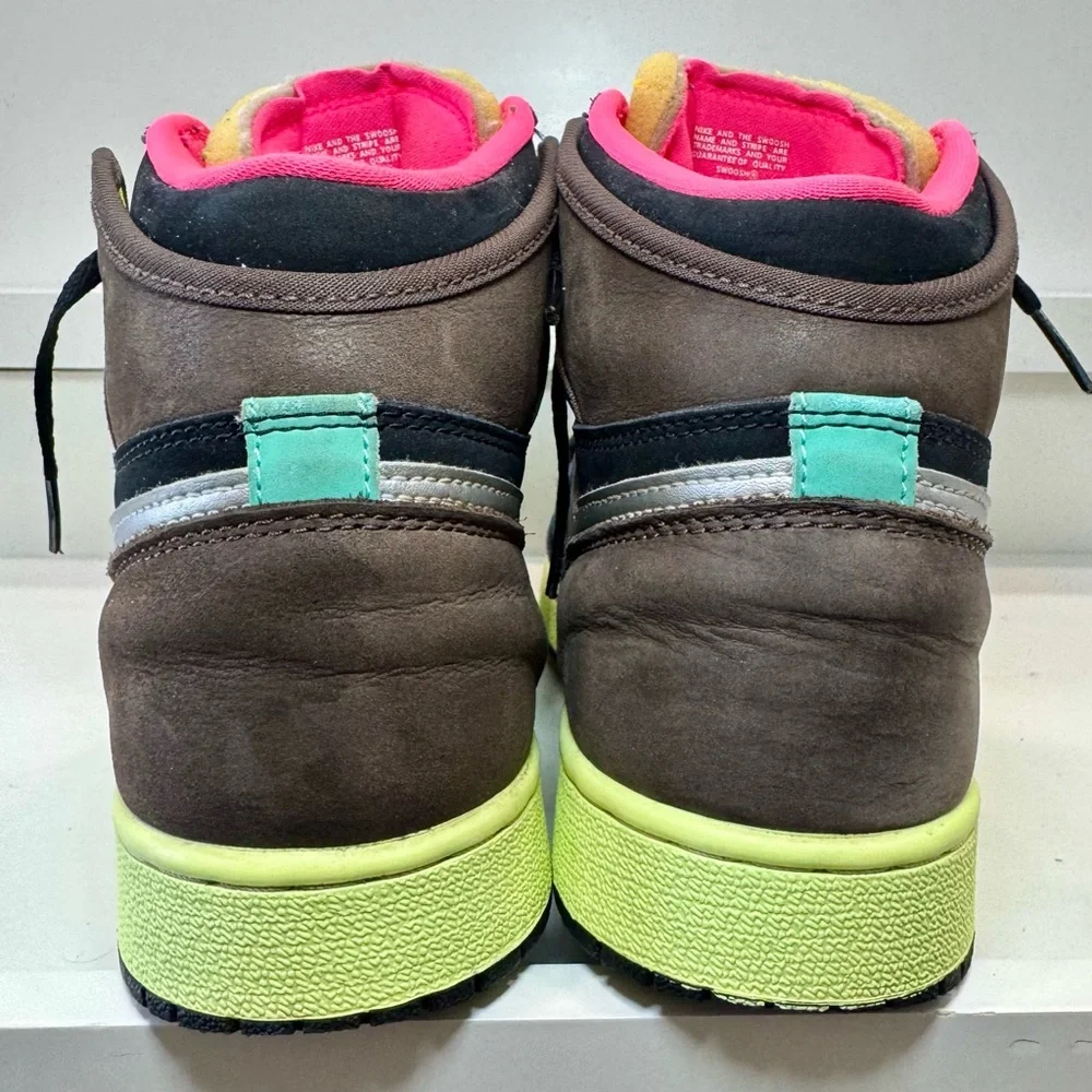 🔥🤯🦄Rare Jordan 1 Tokyo Biohack GS 6.5Y/Women 8 Cyberpunk Dystopian Streetwear - Picture 10 of 16